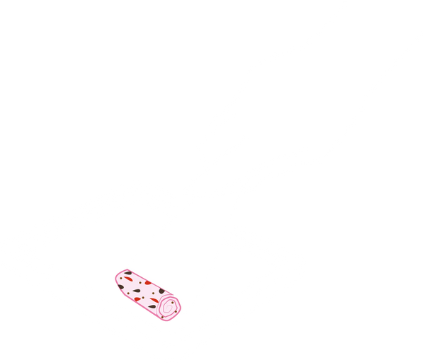 Sobald die Masse trocken und gefroren aussieht (nicht mehr nass/flüssig), beginne an einer Seite und rolle die Masse mit dem Spatel vorsichtig nach vorne zu Eisrollen.